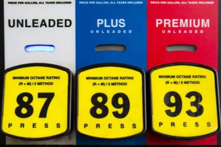 Different grades of gasoline