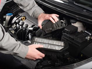 Car air filter replacement