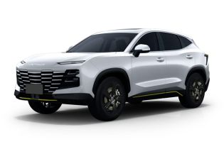 White Jetour SUV.