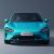 Front view of turquoise Xiaomi SU7.