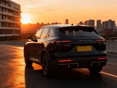 Black Jetour SUV.