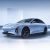 The Xinghai S7, a light blue electric sedan with a sleek design, black wheels, and a modern aesthetic, showcased against a minimalist, light blue background.