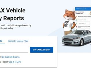 Carfax vehicle history query interface
