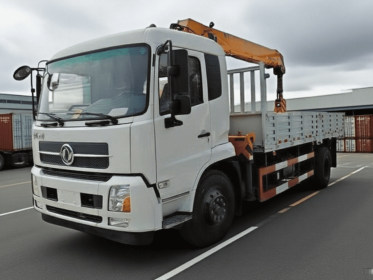 Dongfeng Tianjin 180HP 4×2 Crane Truck Actual photo 1