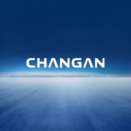 The "CHANGAN" logo displayed against a vast, blue open landscape.