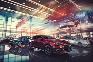Cars for sale in car dealerships