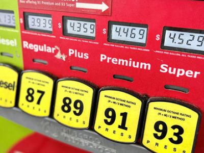 Different octane fuels at gas stations