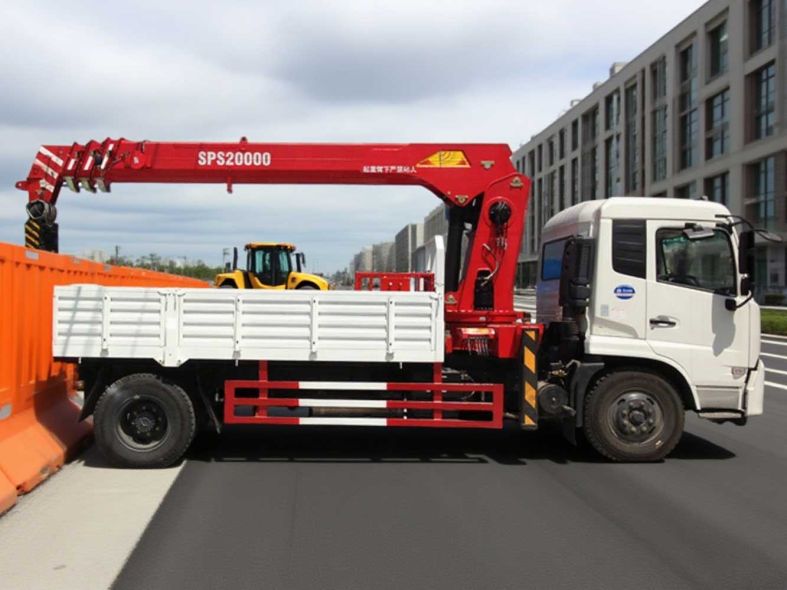 Dongfeng Tianjin 180HP 4×2 Crane Truck-working drawing 1