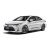A white Toyota Corolla sedan.