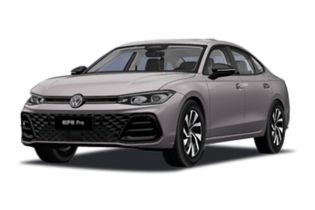 A sleek silver-gray Volkswagen Passat Pro sedan with a modern design.