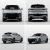 A collage of a light gray SUV, showcasing multiple angles (front, rear, side) against a plain background, highlighting its modern, sleek design and dynamic aesthetics.