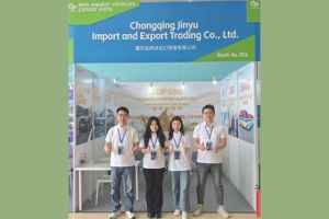 jinyu team appeared in the 4th new energy vehicles export expo