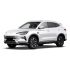 A white BYD SUV, displayed at a dynamic angle against a plain white background, highlighting its modern, sleek design and stylish black alloy wheels.