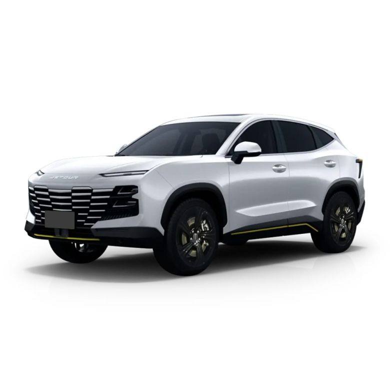 White Jetour SUV.