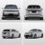 Four views (front, rear, side - rear, side - front) of a white SUV.