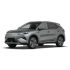 A silver BYD Yuan Plus electric SUV.
