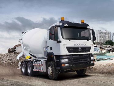 SINOTRUK HOWO TX5 340HP 8×4 7.9m³ Concrete Mixer Truck exterior design 2