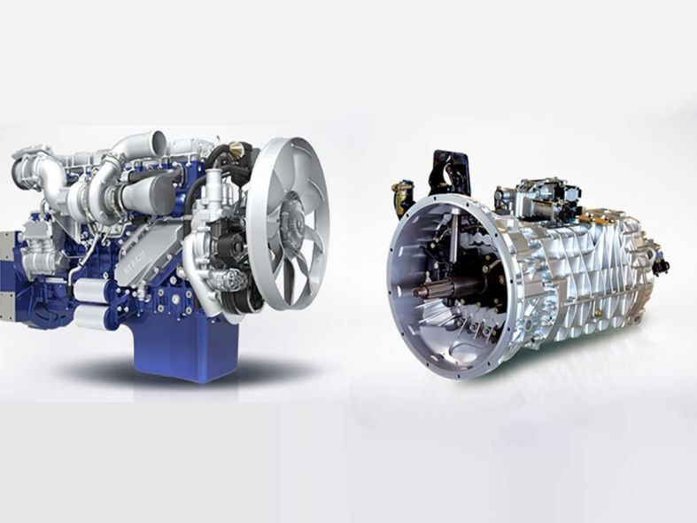 Engine & Transmission of HOWO TX 8X4 Tipper Truck Heavy Duty Dump Truck