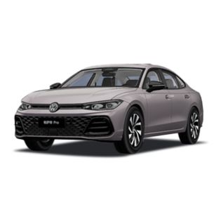 A sleek silver-gray Volkswagen Passat Pro sedan with a modern design.
