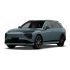 A light blue Xpeng electric SUV with a sleek, modern design.