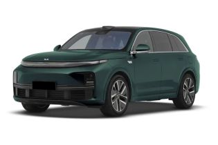 A dark green SUV with a sleek design.