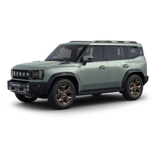 A light green off - road SUV.