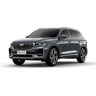 Dark gray Geely Xingyue L SUV.