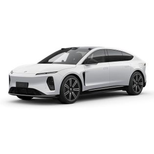 A white NIO ET9 electric car.