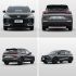 Four views of Geely BinYue L SUV.