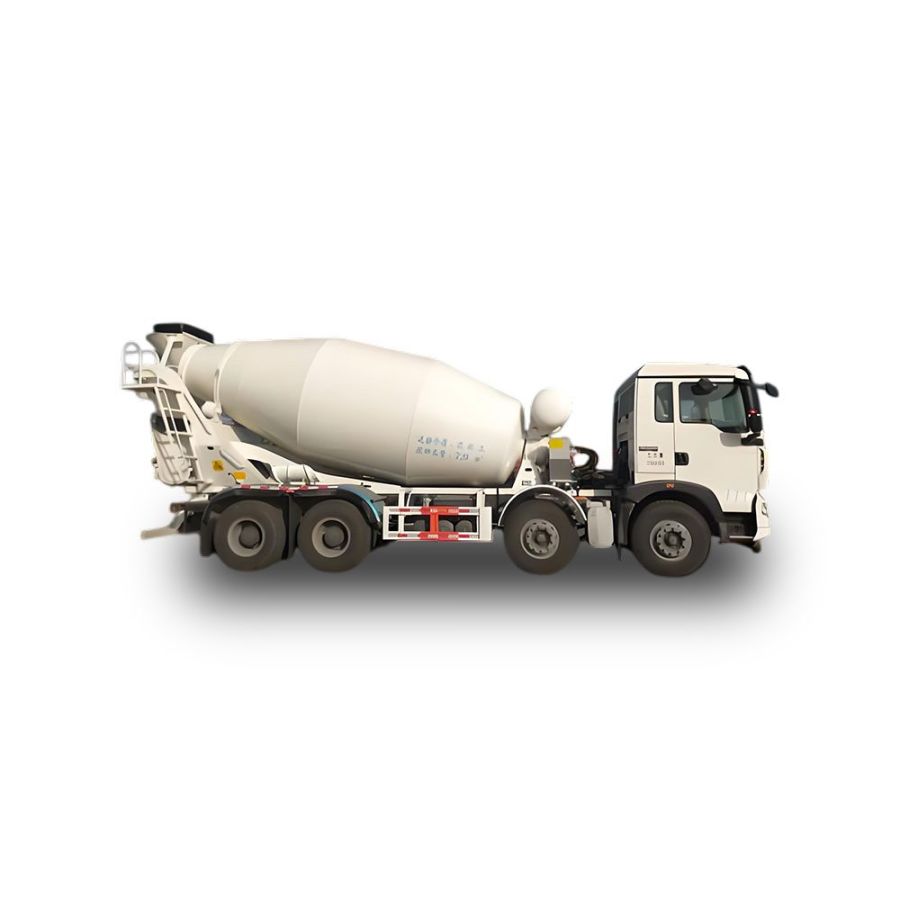SINOTRUK HOWO TX5 340HP 8×4 7.9m³ Concrete Mixer Truck Profile Shot