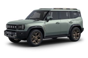 A light green off - road SUV.