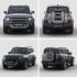 Multiple views of a gray Jetour off - road vehicle.