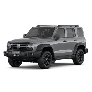 A gray off - road SUV.