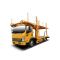 A yellow Dayun double - decker car carrier truck.