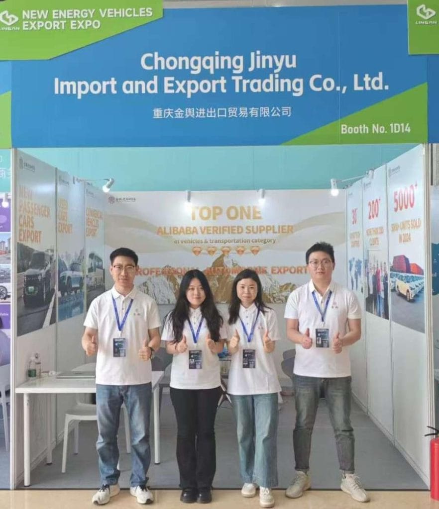 jinyu team appeared in the 4th new energy vehicles export expo