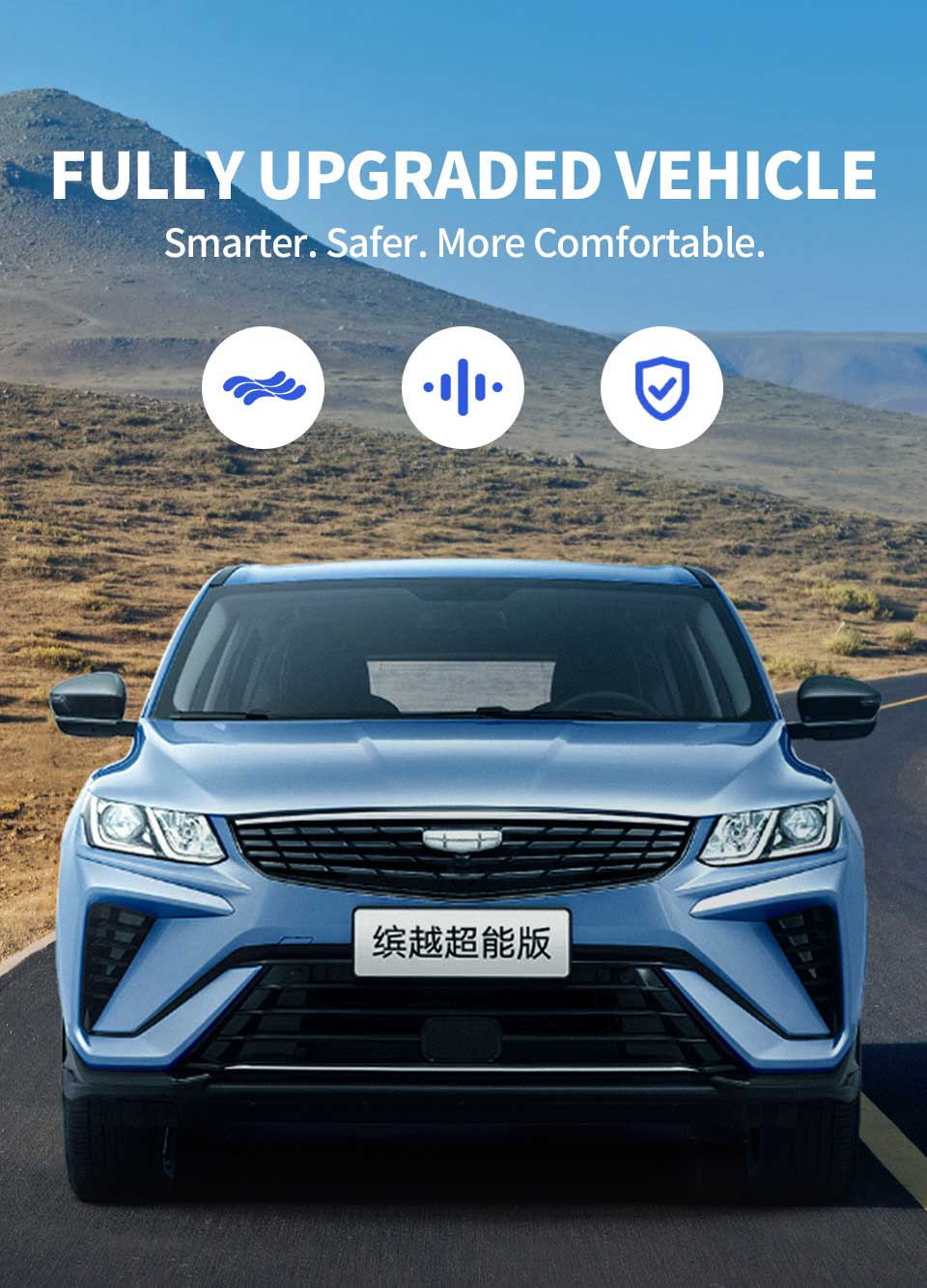 front view of 2025 Geely Coolray 1.5L CVT FWD Cheap compact SUV