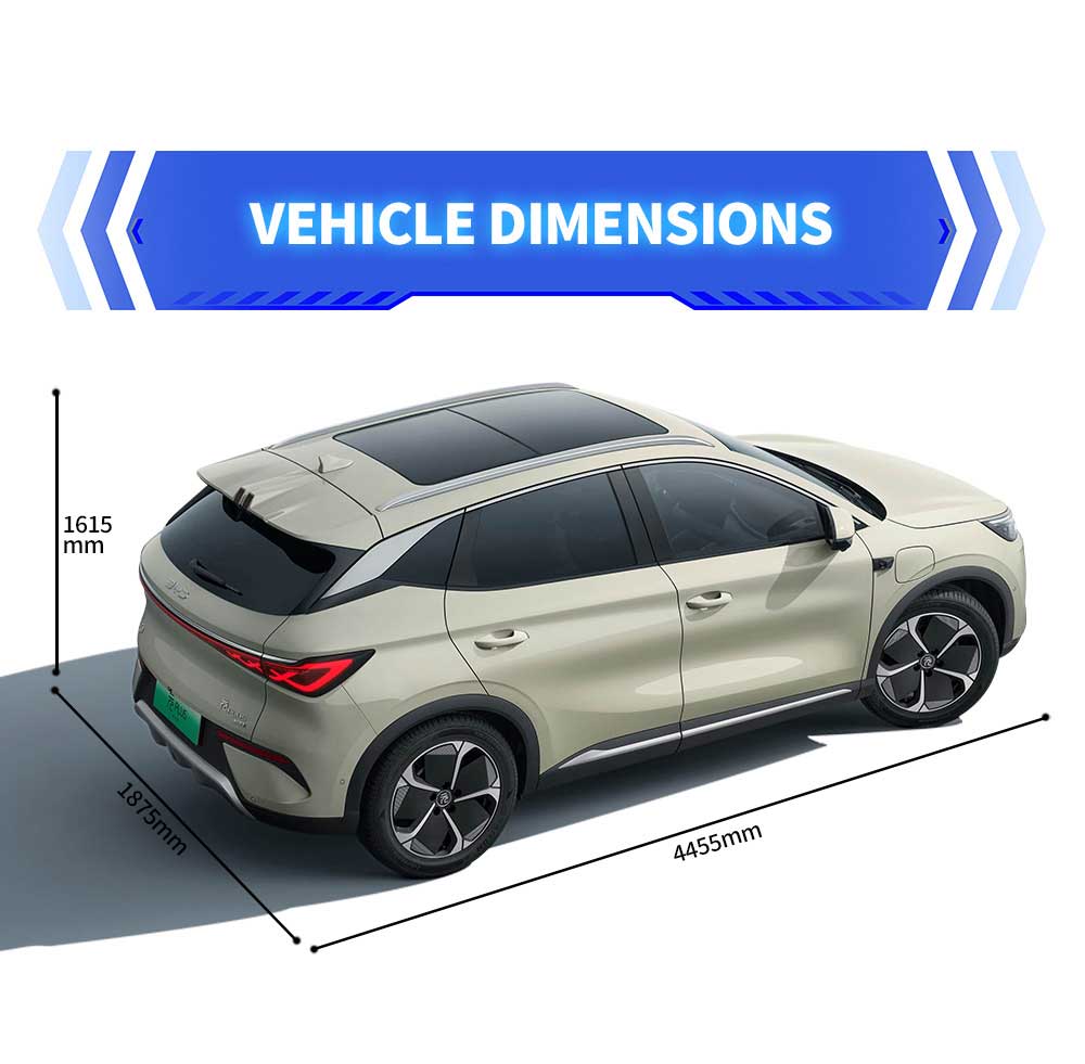dimensions of BYD YUAN PLUS ATTO 3 2025 430KM electric SUV