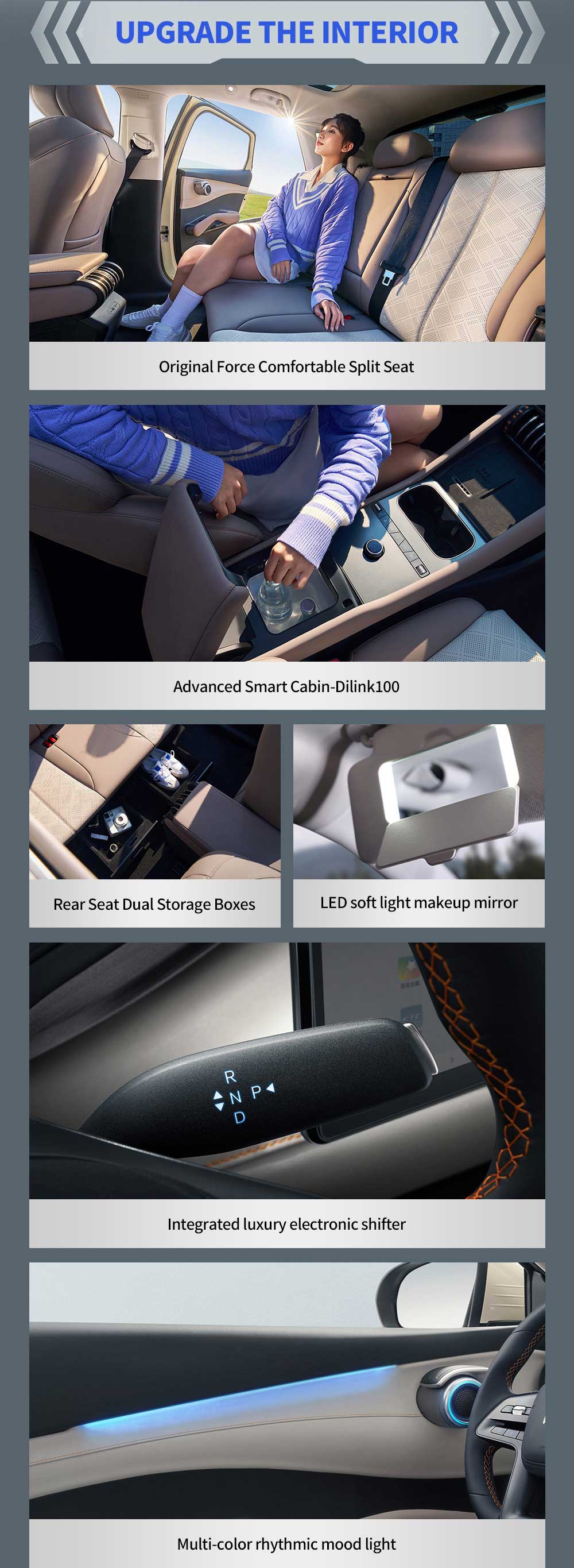 interior of BYD YUAN PLUS ATTO 3 2025 430KM electric SUV