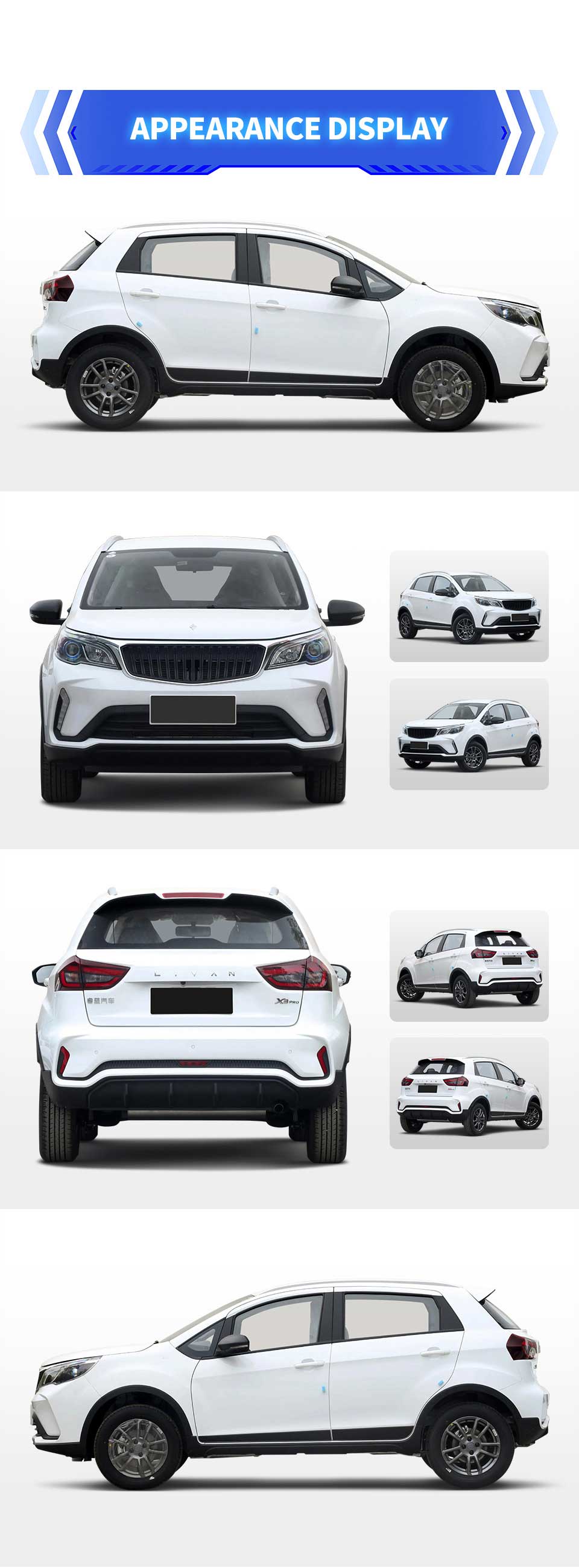 exterior of Geely GX3 Pro 2024 CVT Petrol SUV