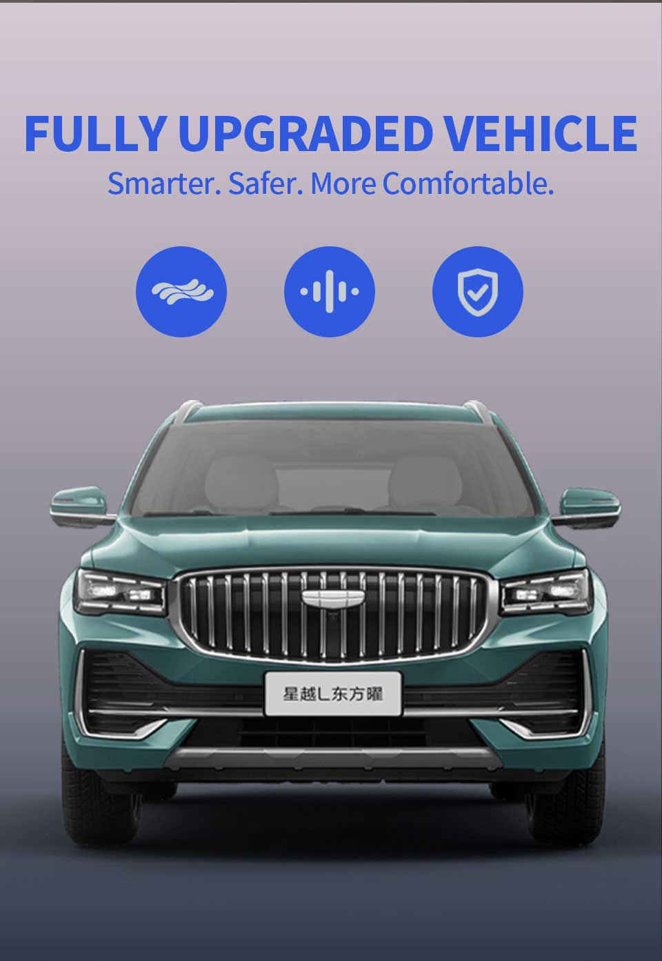 front view of Geely Monjaro 2025 2.0TD Automatic 4WD Petrol SUV