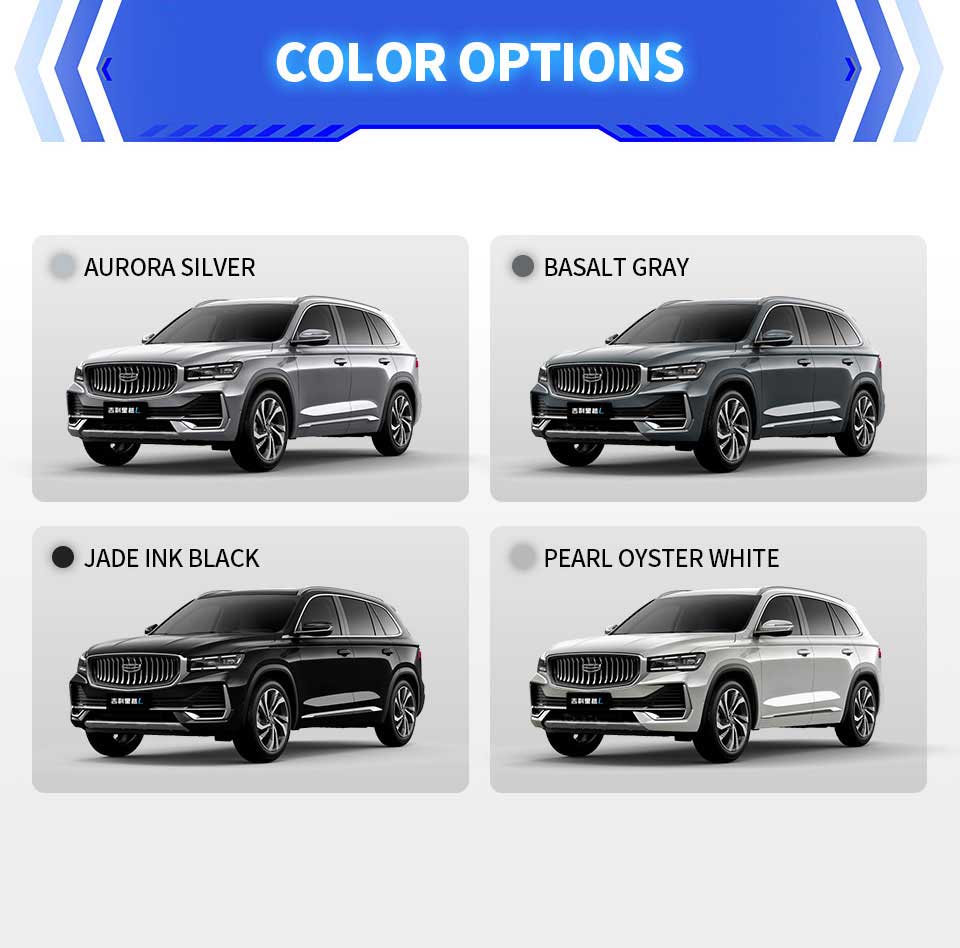 colors of Geely Monjaro 2025 2.0TD 2WD Luxury Fuel Compact SUV