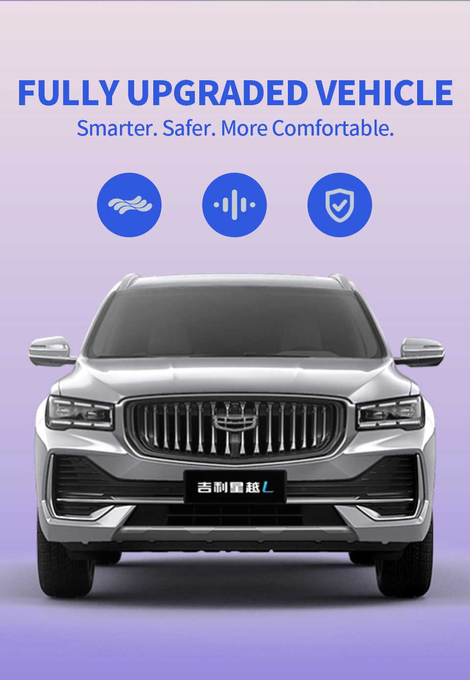 front view of Geely Monjaro 2025 2.0TD 2WD Luxury Fuel Compact SUV