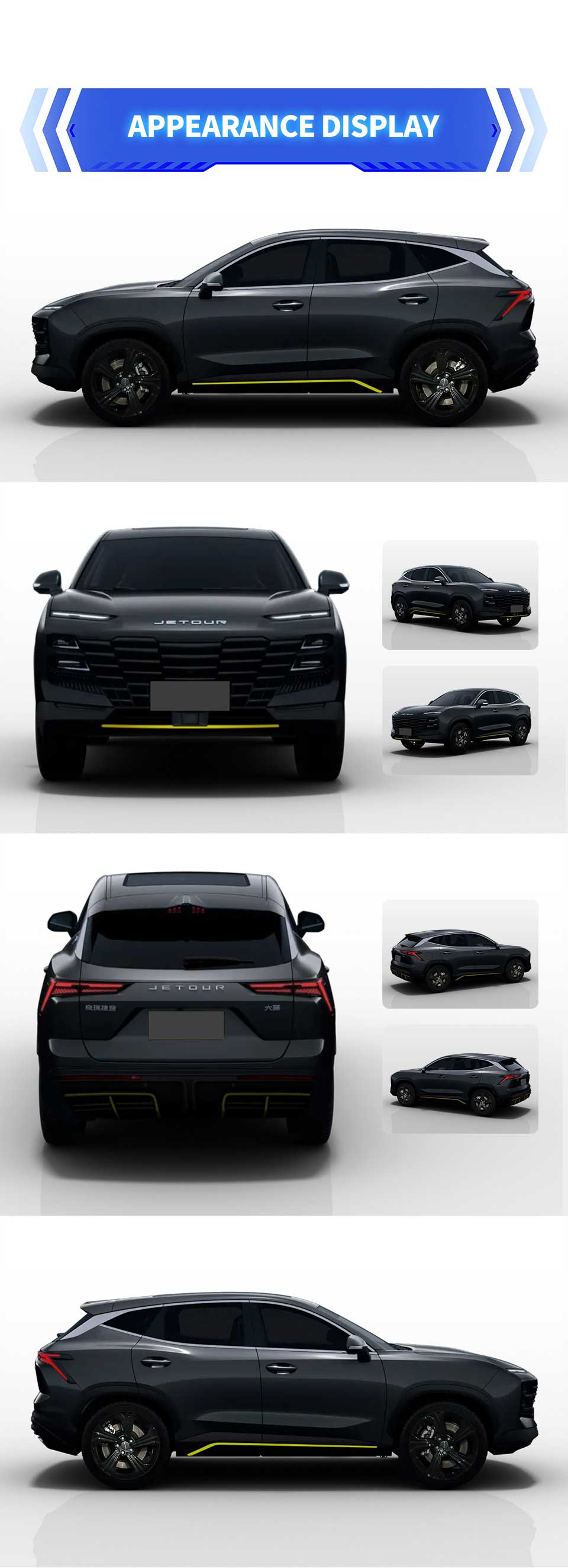 exterior of Jetour Dashing 2025 1.5T Transcendence Petrol Crossover SUV