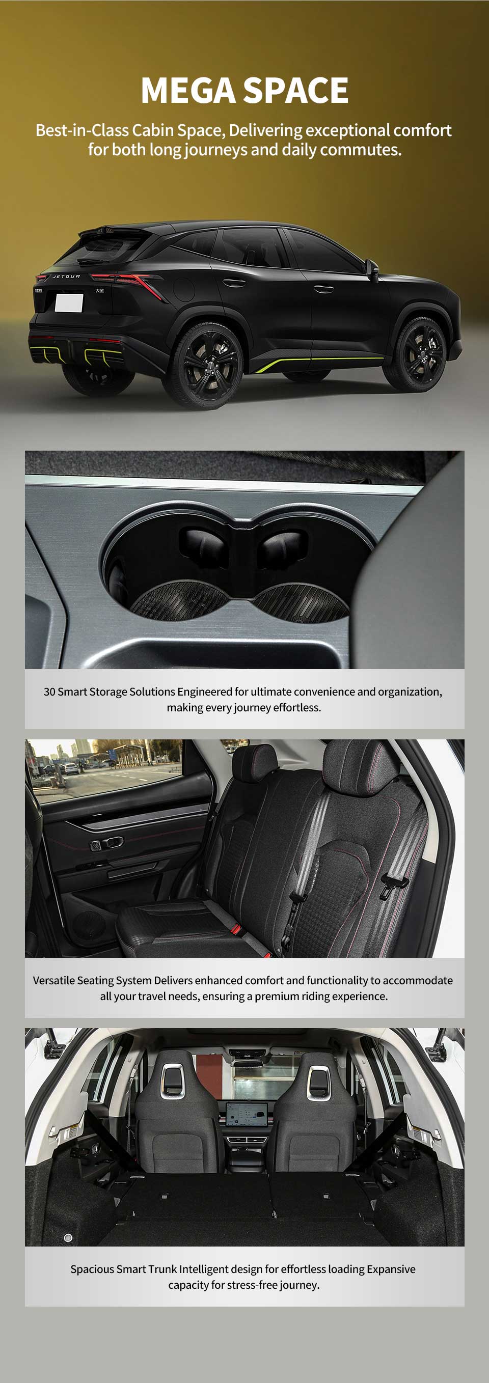 space of Jetour Dashing 2025 1.5T Transcendence Petrol Crossover SUV