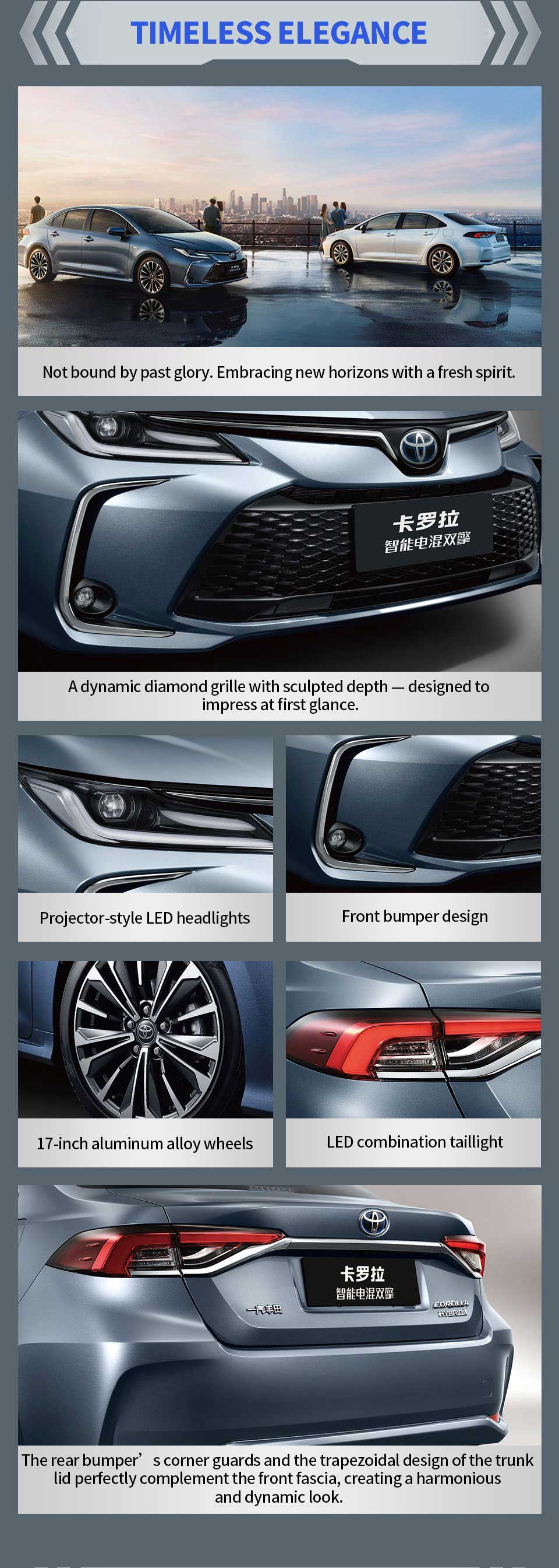 exterior detail of Toyota Corolla 2024 E CVT Hybrid FWD Sedan
