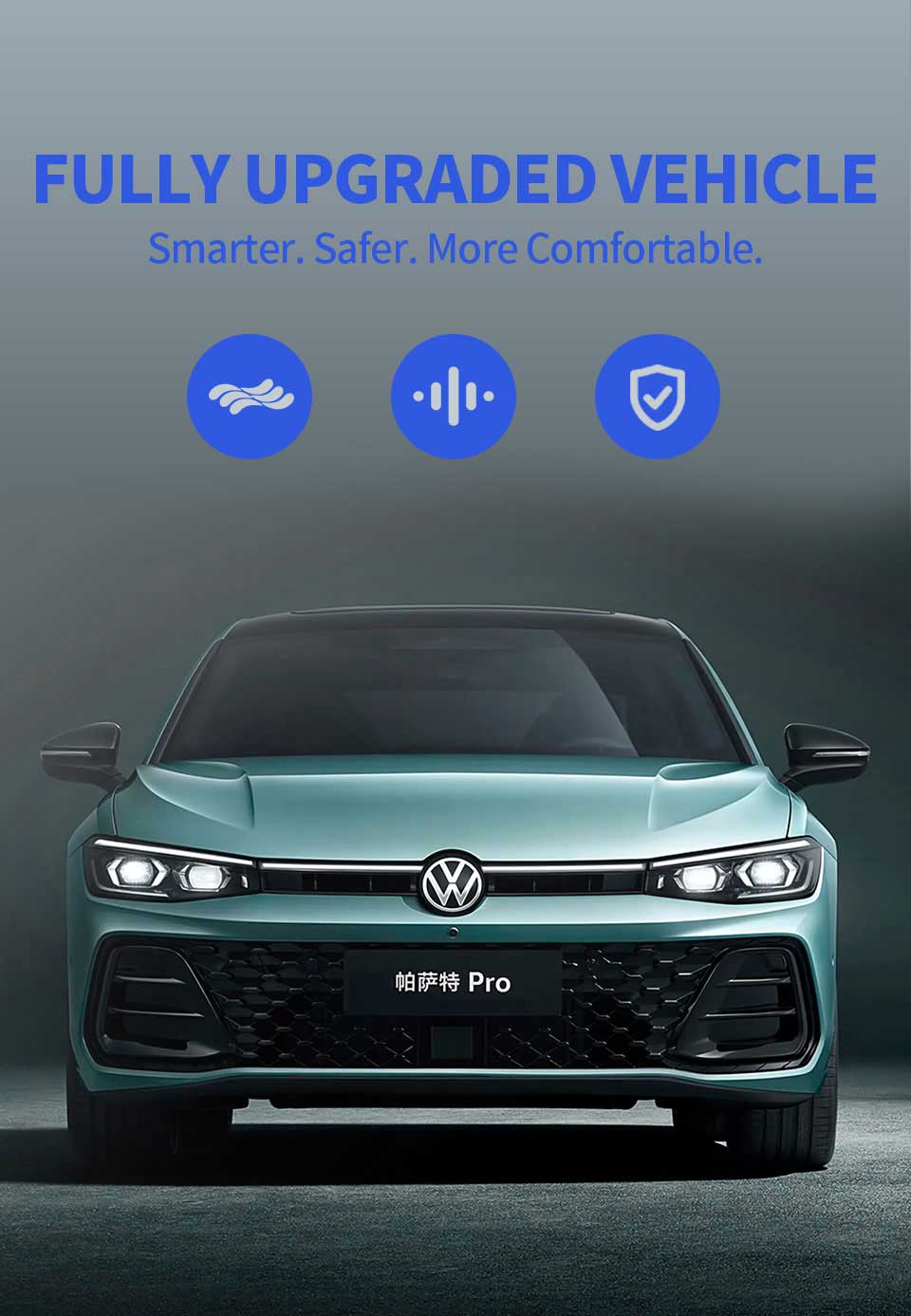 front view of 2025 Volkswagen Passat Pro 380TSI Luxury Gasoline Sedan