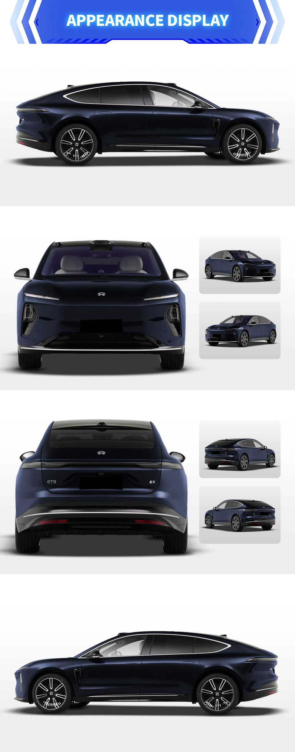 exterior of NIO ET9 2025 Executive Luxury Electric Sedan Car