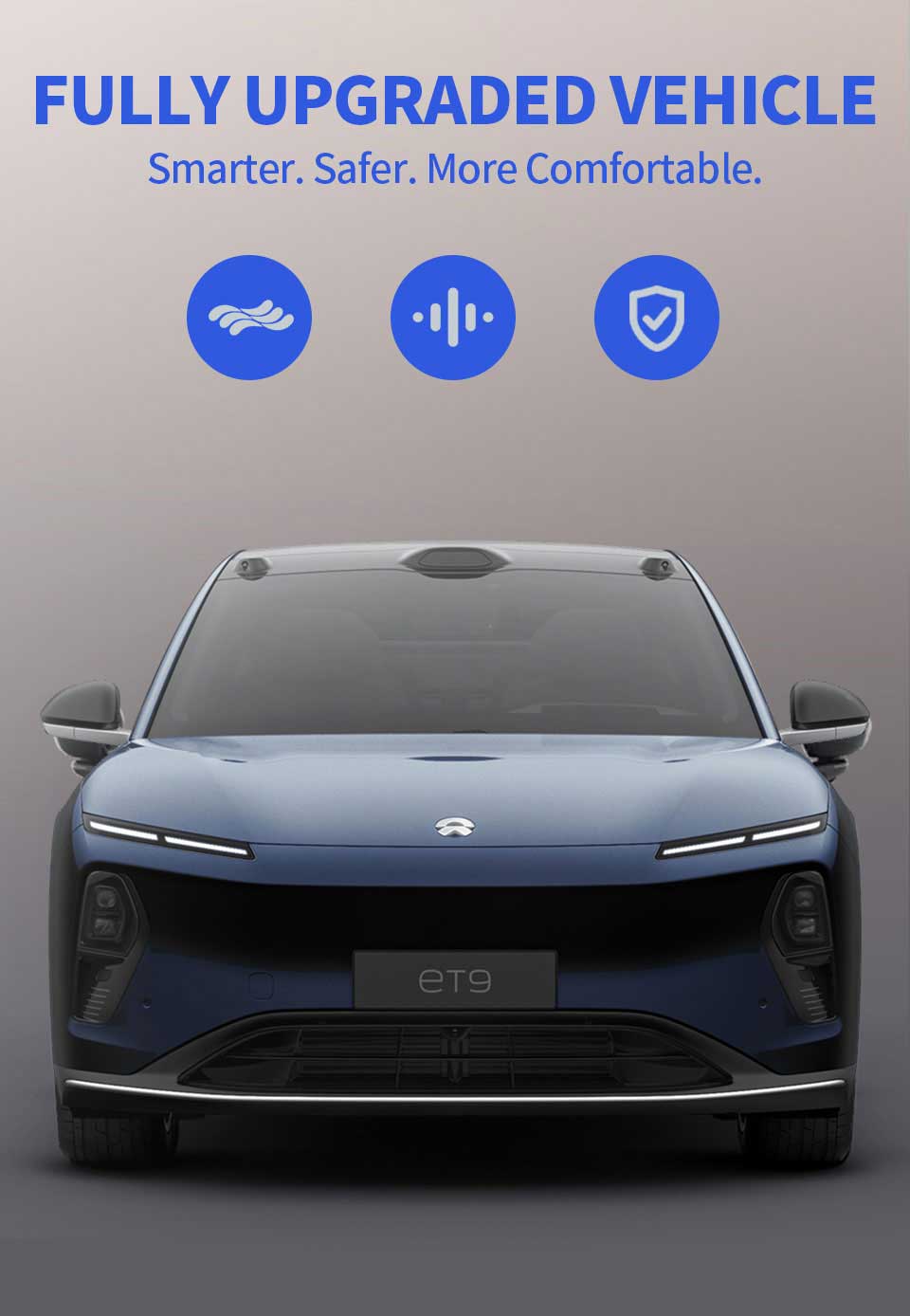 front view of NIO ET9 2025 Executive Luxury Electric Sedan Car