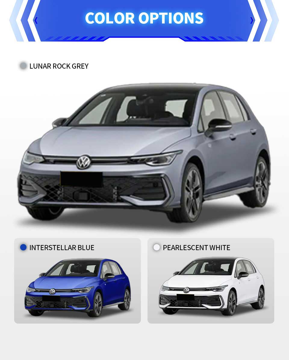 colors of Volkswagen Golf 2025 300TSI R-Line Petrol Compact Sedan Car