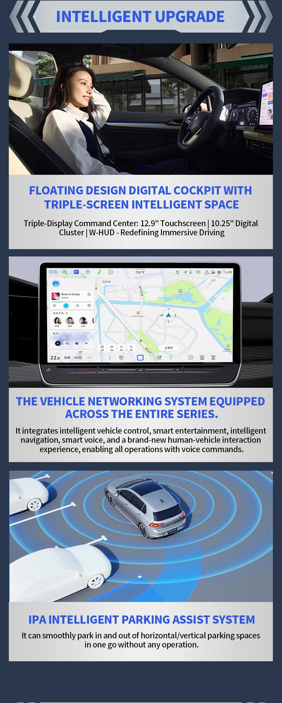 intelligent upgrade of Volkswagen Golf 2025 300TSI R-Line Petrol Compact Sedan Car